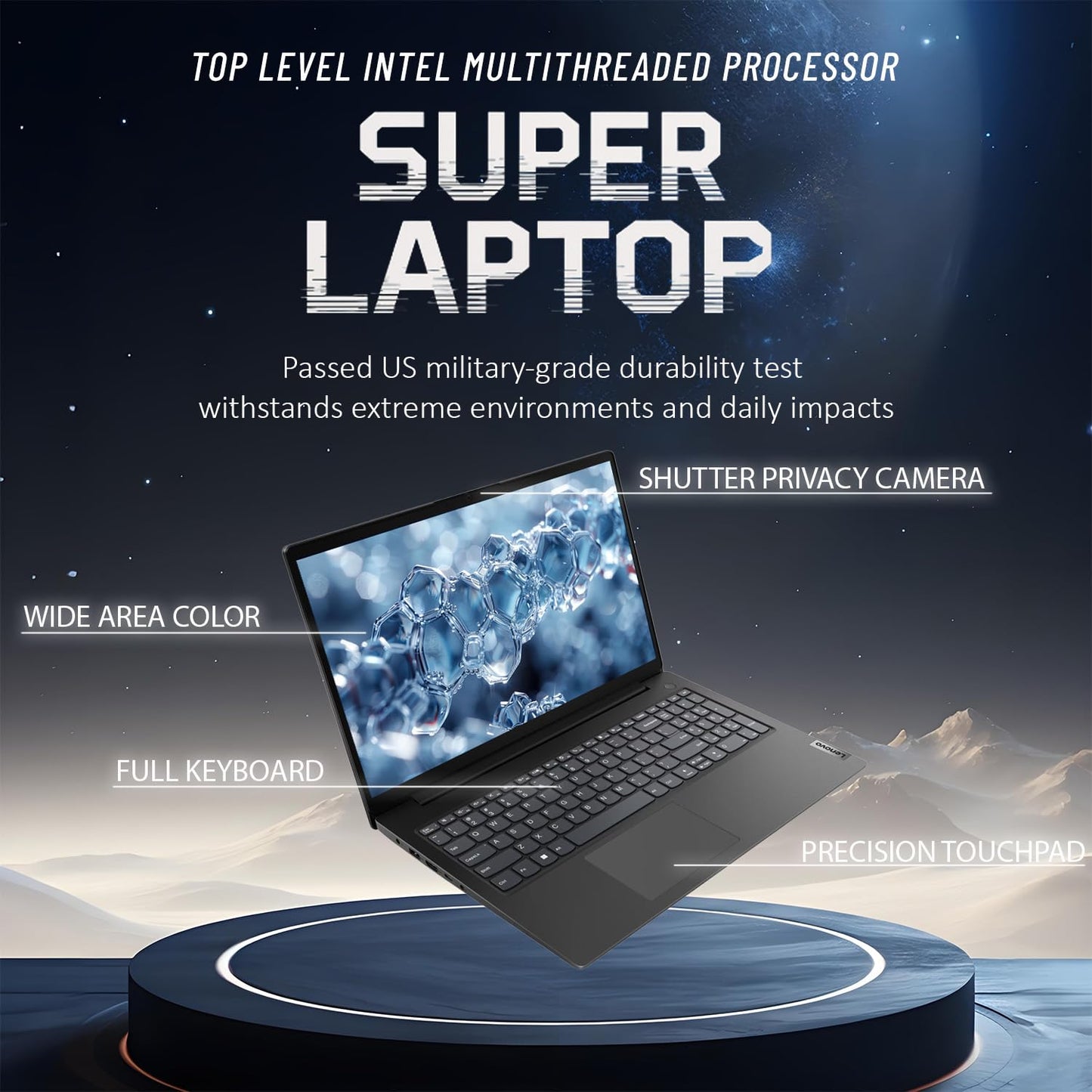 Lenovo 2026 New Generation Business and Student Laptop, Ryzen 3 7000-Series(Outperforms Intel i5-1235U), 16GB DDR5, 256GB PCIE, 15.6" FHD Display, Ultra Quiet Design, Long Battery Life, Windows 11 Pro - AOP3D tech