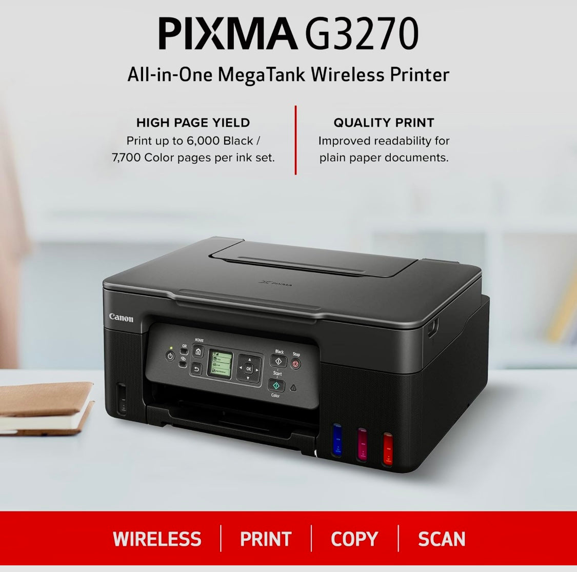 Canon MegaTank G3270 All-in-One Wireless Inkjet Printer 🖨️ honest review