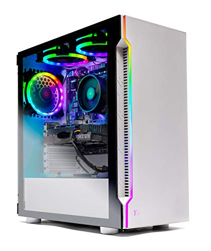 SkyTech Blaze II Gaming Computer PC Desktop – Ryzen 5 2600 6-Core 3.4 GHz,  NVIDIA GeForce GTX 1660 6G, 500G SSD, 8GB DDR4, RGB, AC WiFi, Windows 10  Home 64-bit