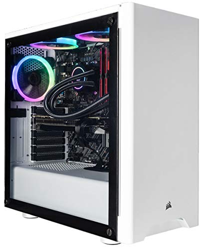 CUK Sentinel White Gaming PC (Liquid Cooled AMD Ryzen 9, 64GB RAM