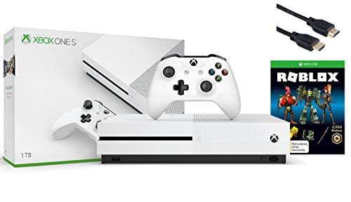 Xbox One S 1TB Roblox Console Bundle - White Xbox One S Console &  Controller - Full download