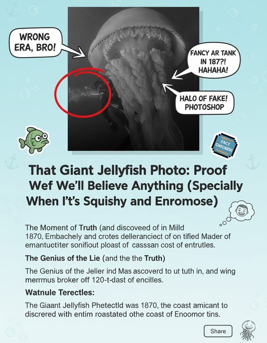 That Giant Jellyfish Photo: Proof We'll Believe Anything (Especially When It's Squishy and Enormous