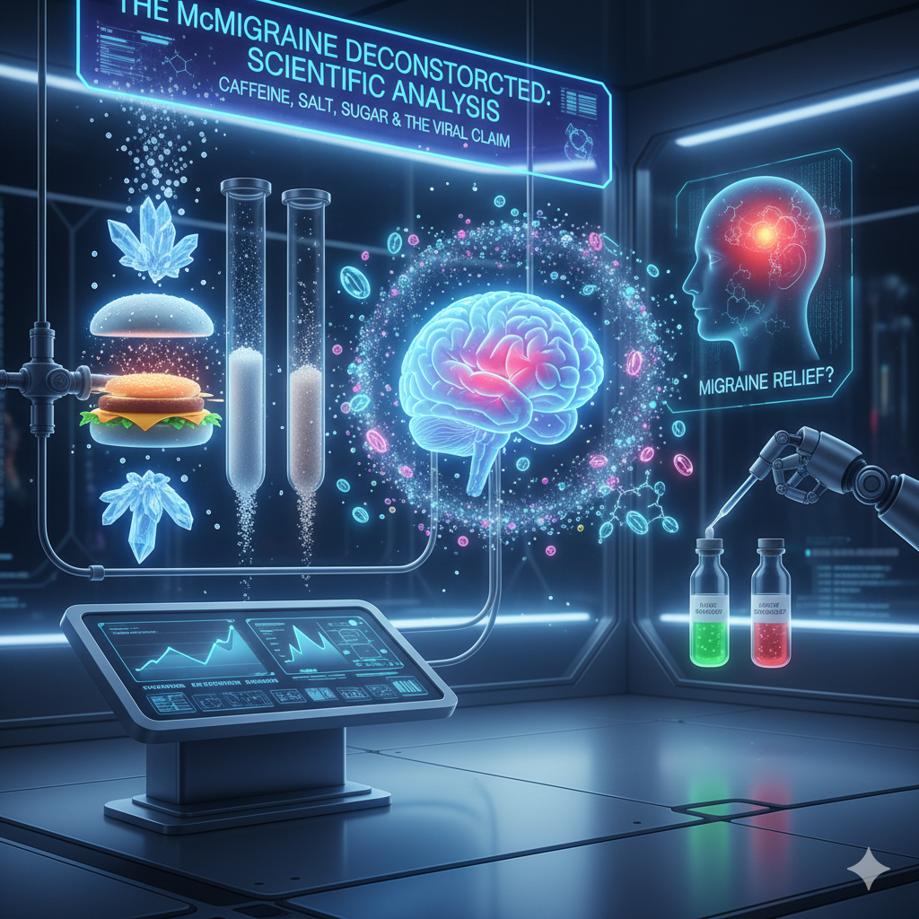 The "McMigraine" Deconstructed: A Scientific Analysis of Caffeine, Salt, Sugar, and the Viral Claim of a Fast-Food Migraine Cure