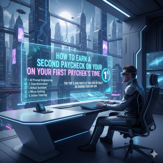 How to Earn a Second Paycheck on Your First Paycheck’s Time: The Top 5 Side Hustles You Can Actually Do During Your Day Job 1️⃣