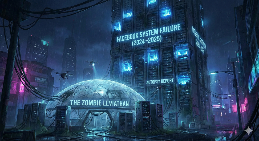 The Terminal Decline of the Blue Colossus: A Comprehensive Autopsy of Facebook’s Systemic Failure (2024–2025)