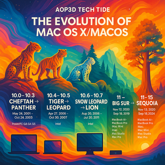 riding the waves of Mac OS X/macOS history!
