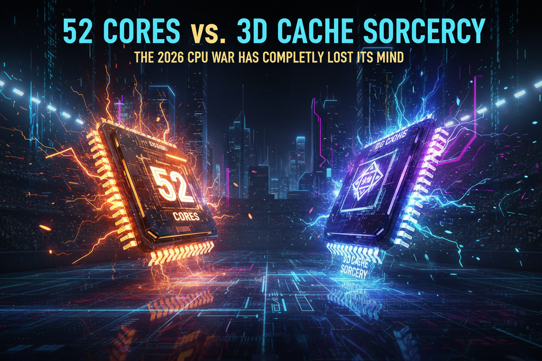 💥 52 Cores vs. 3D Cache Sorcery: The 2026 CPU War Has Completely Lost Its Mind