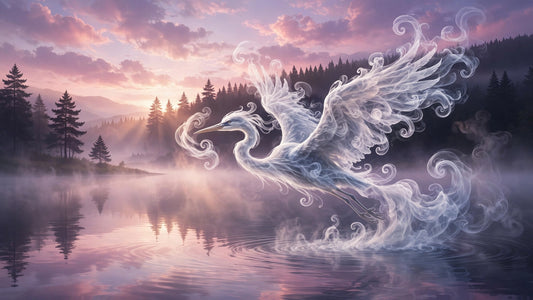 The Heron Made of Morning Mist