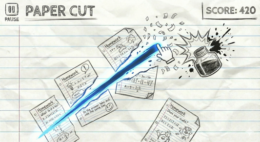 Paper Cut SWIPE  SLICE game