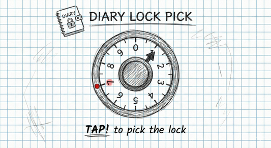Safe Cracker DIARY LOCK  game