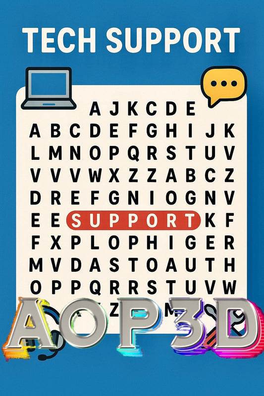 AOP3D TECH FOODIE WORD SEARCH GAME