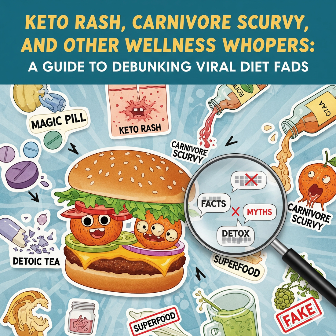 Keto Rash, Carnivore Scurvy, and Other Wellness Whoppers: A Guide to Debunking Viral Diet Fads