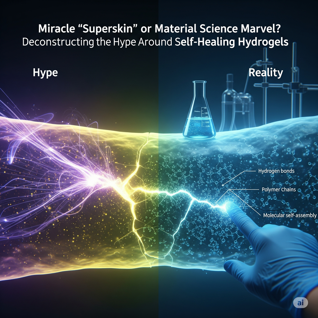 Miracle "Superskin" or Material Science Marvel? Deconstructing the Hype Around Self-Healing Hydrogels