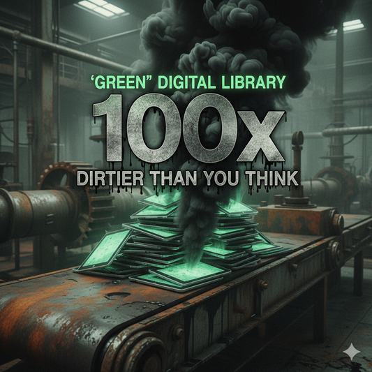 The '100x' DecThe '100x' Deception: How Your 'Green' Digital Library is Dirtier Than You Thinkeption: How Your 'Green' Digital Library is Dirtier Than You Think