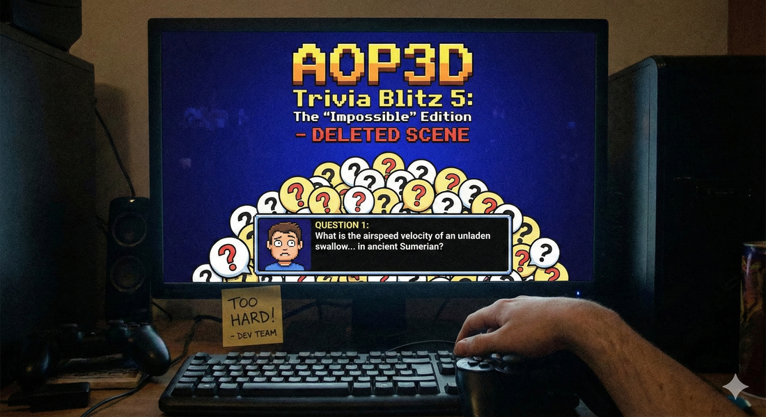 AOP3D Trivia Blitz 5: The "Impossible" Edition.