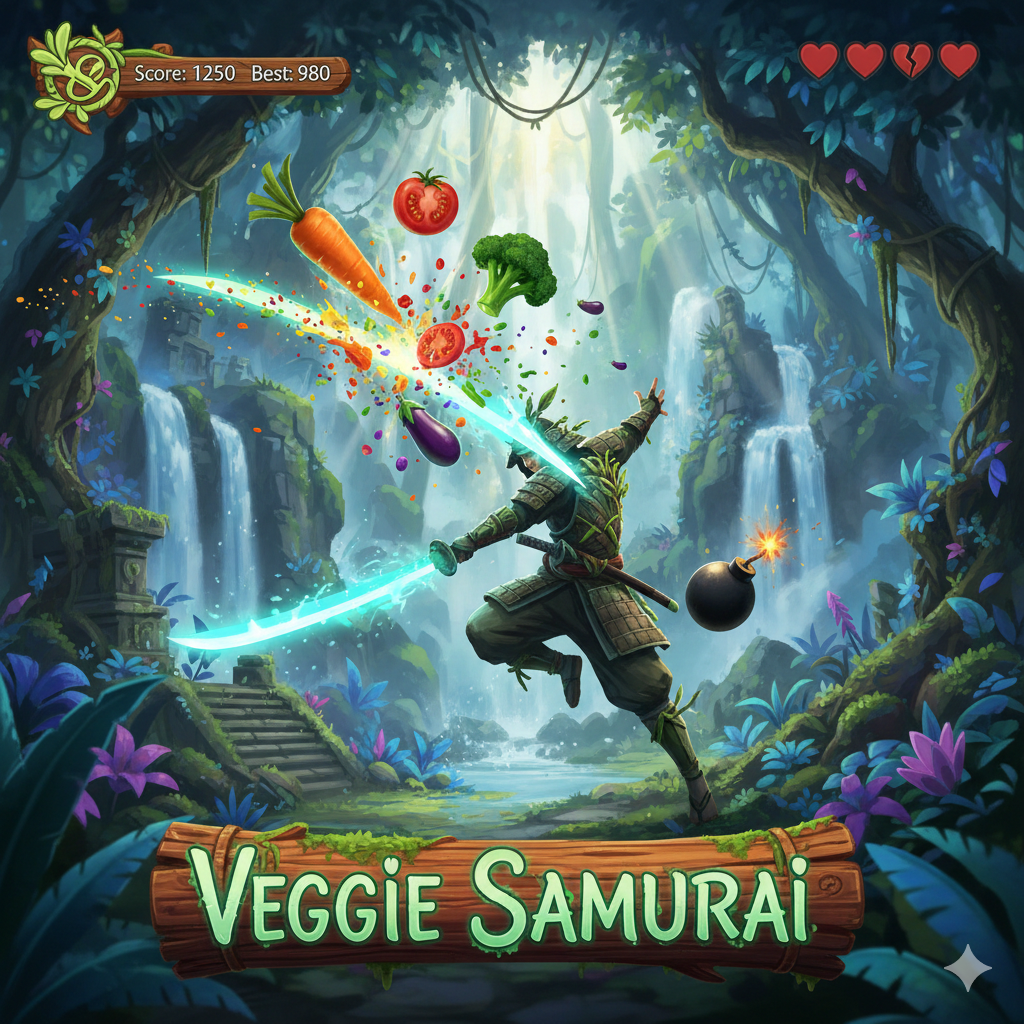 veggie samurai ! html game !