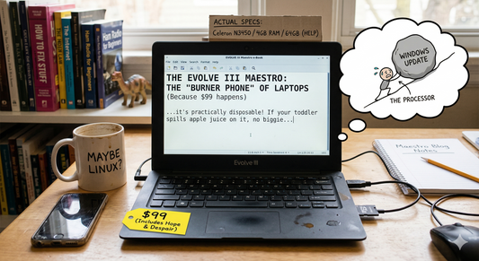 Meet the Evolve III Maestro: The "Burner Phone" of Laptops