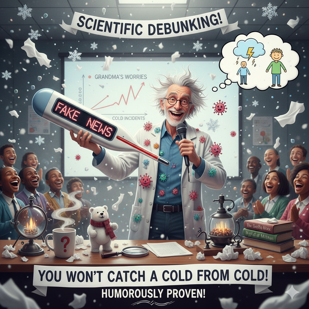 An In-Depth Investigation into an Age-Old Admonition: A Scientific and Humorous Debunking of "You'll Catch a Cold"