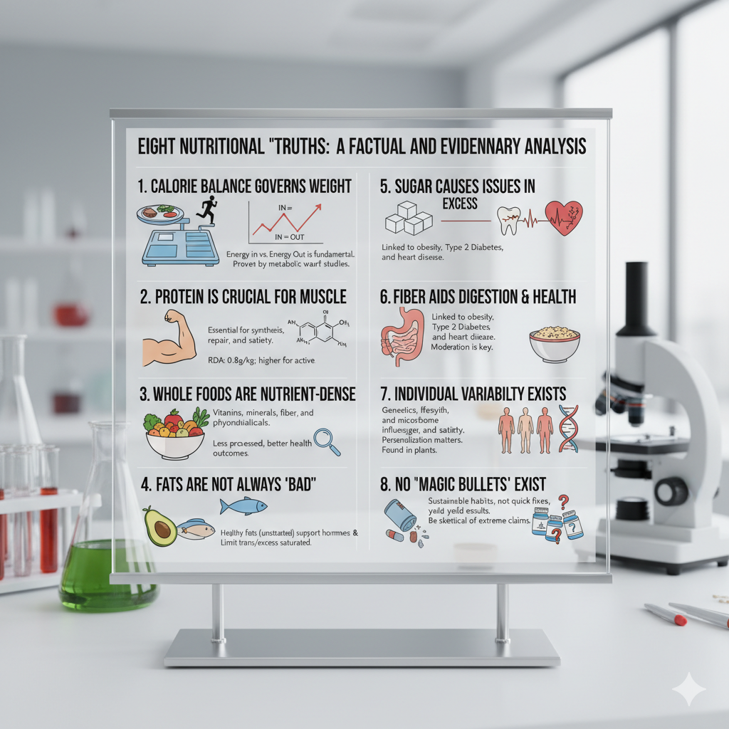 Eight Nutritional 'Truths': A Factual and Evidentiary Analysis