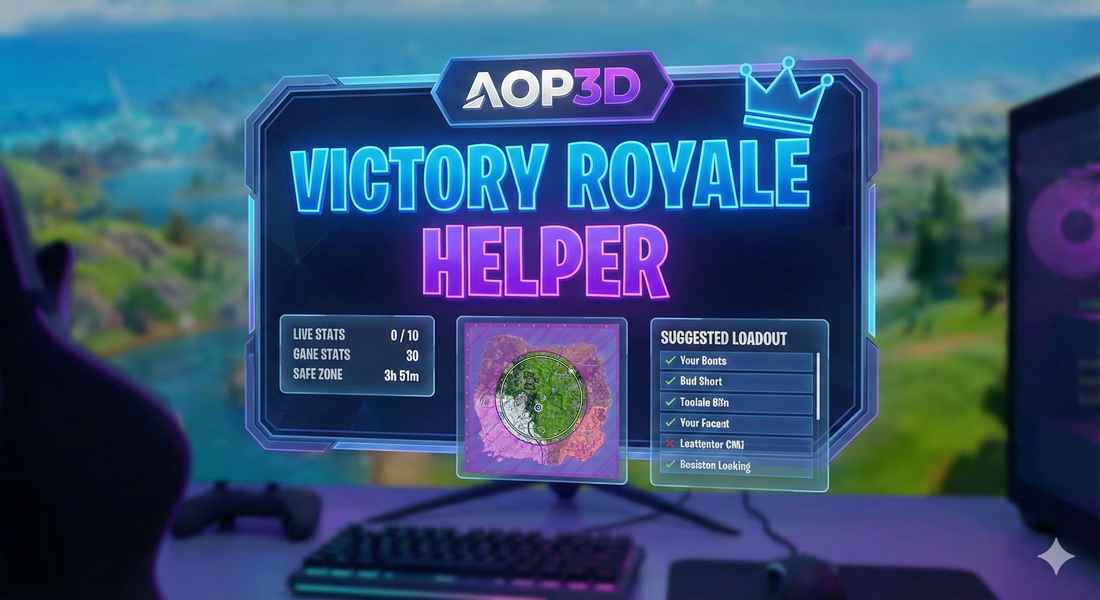 aop3d fortnite Victory Royale Helper widget !