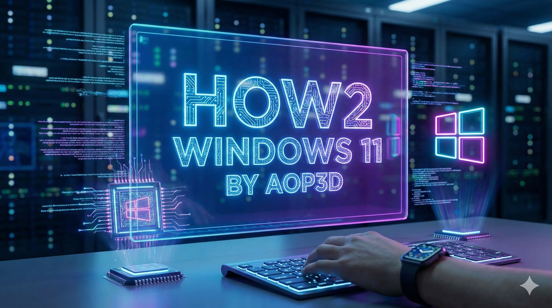HOW2 WINDOWS BY AOP3D ( The Modern Screenshot )