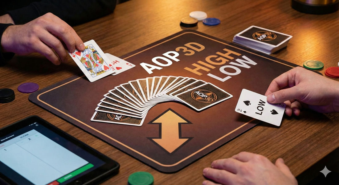 AOP3D HIGH LOW CARD GAME