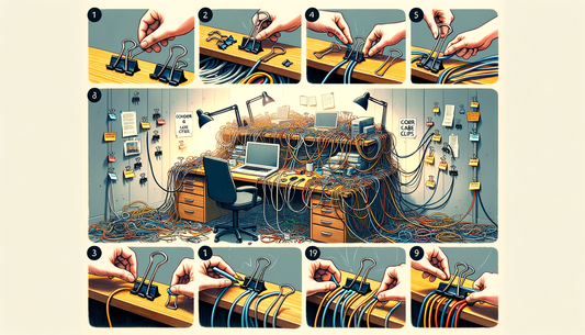 # 876 How to Use Binder Clips for Cable Management Effectively! 📎✨