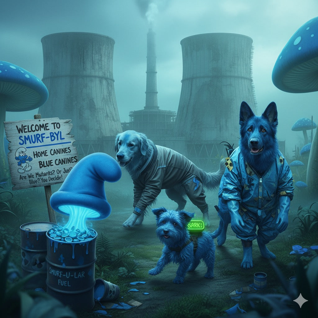 The Hounds of Smurf-byl: Are Chernobyl’s Blue Dogs Radioactive Mutants or Just Really, Really Unlucky?