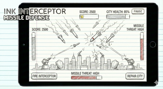 DOODLE Ink Interceptor  MISSILE DEFENSE GAME