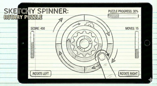 Sketchy Spinner  ROTARY PUZZLE GAME ( IT'S HARDER THAN YOU THINK )