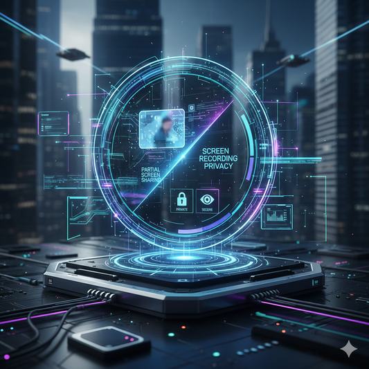 (HOW2 ANDROID BY AOP3D ) Screen Recording Privacy: Partial Screen Sharing