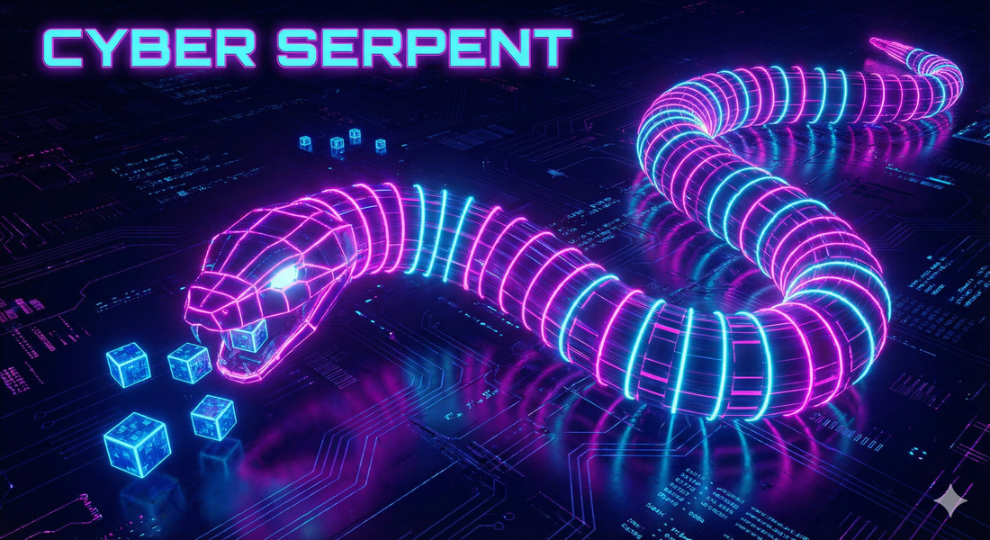 CYBER SERPENT 2 HTML DOODLE GAME
