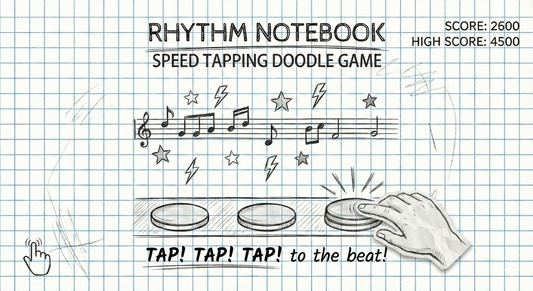 Rhythm Notebook SPEED TAPPING DOODLE GAME