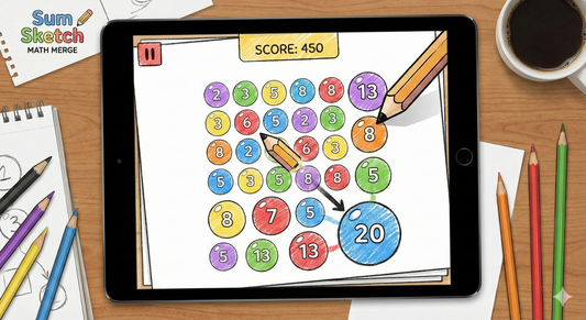 Sum Sketch MATH MERGE game