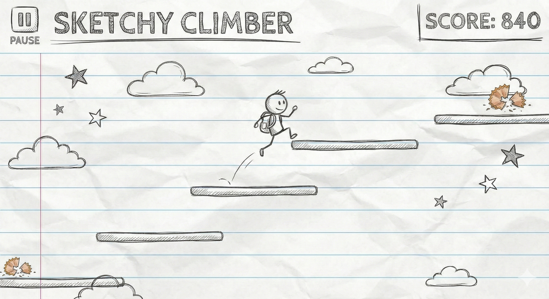 Sketchy Climber VERTICAL JUMP WIDGET
