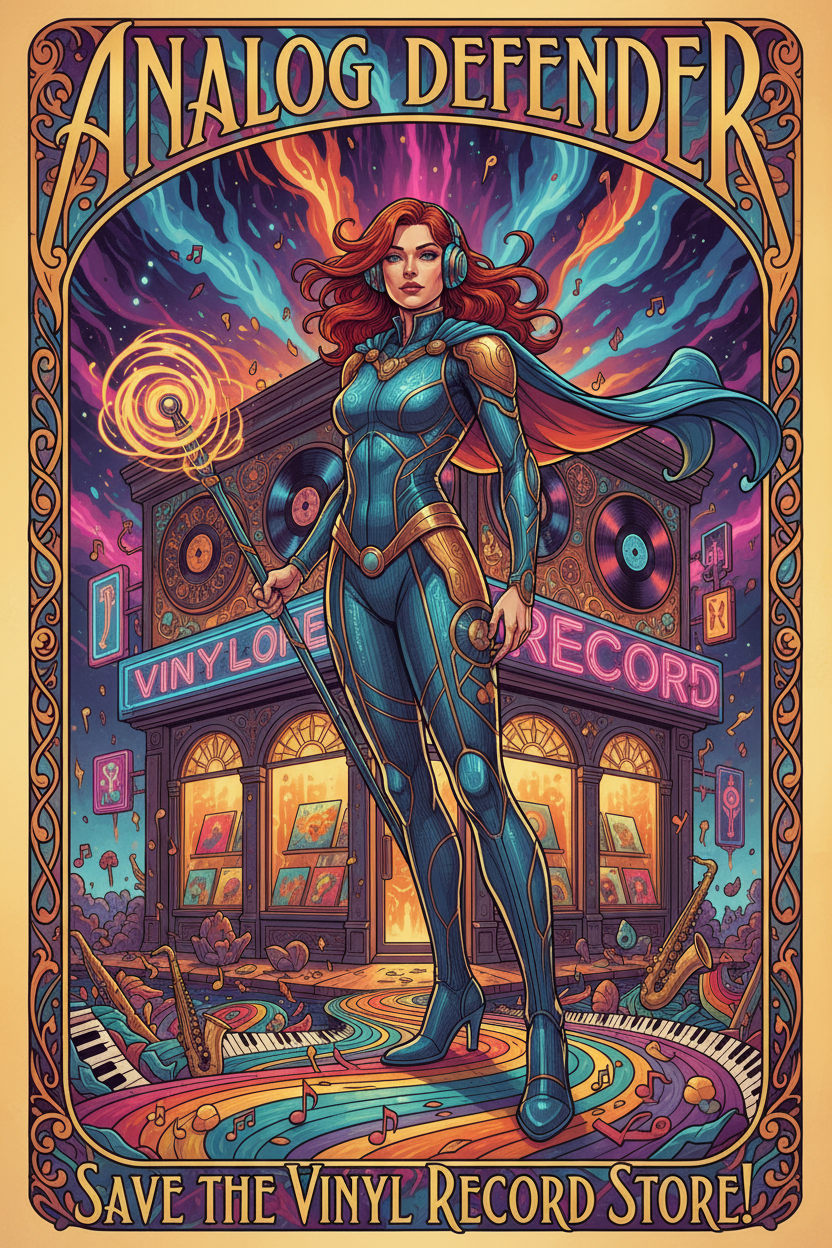 ANALOG DEFENDER  SAVE THE VINYL RECORD STORE!