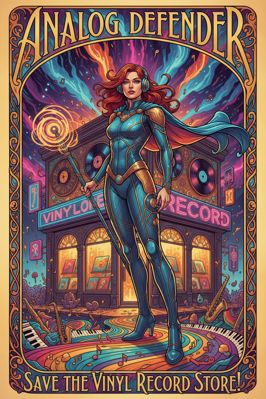 ANALOG DEFENDER  SAVE THE VINYL RECORD STORE!