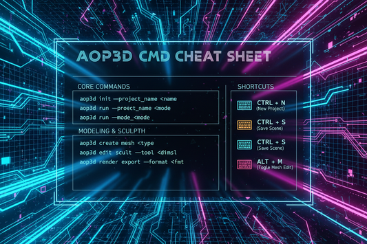 AOP3D CMD CHEAT SHEET WIDGET