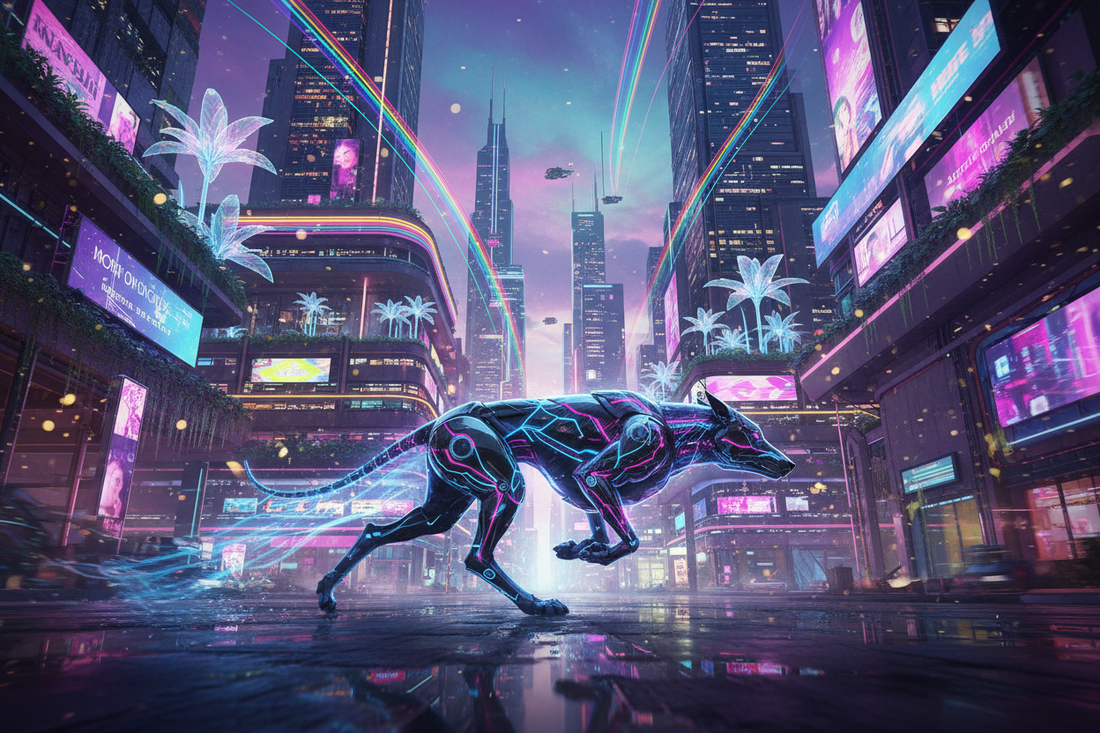 AOP3D  Cyber-Hound: Neon Dash
