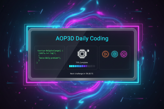 Aop3d daily coding widget