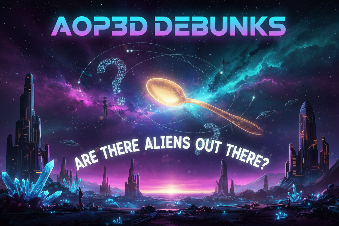AOP3D DEBUNKS The Cosmic Spoon ARE THERE ALIENS OUT THERE ?