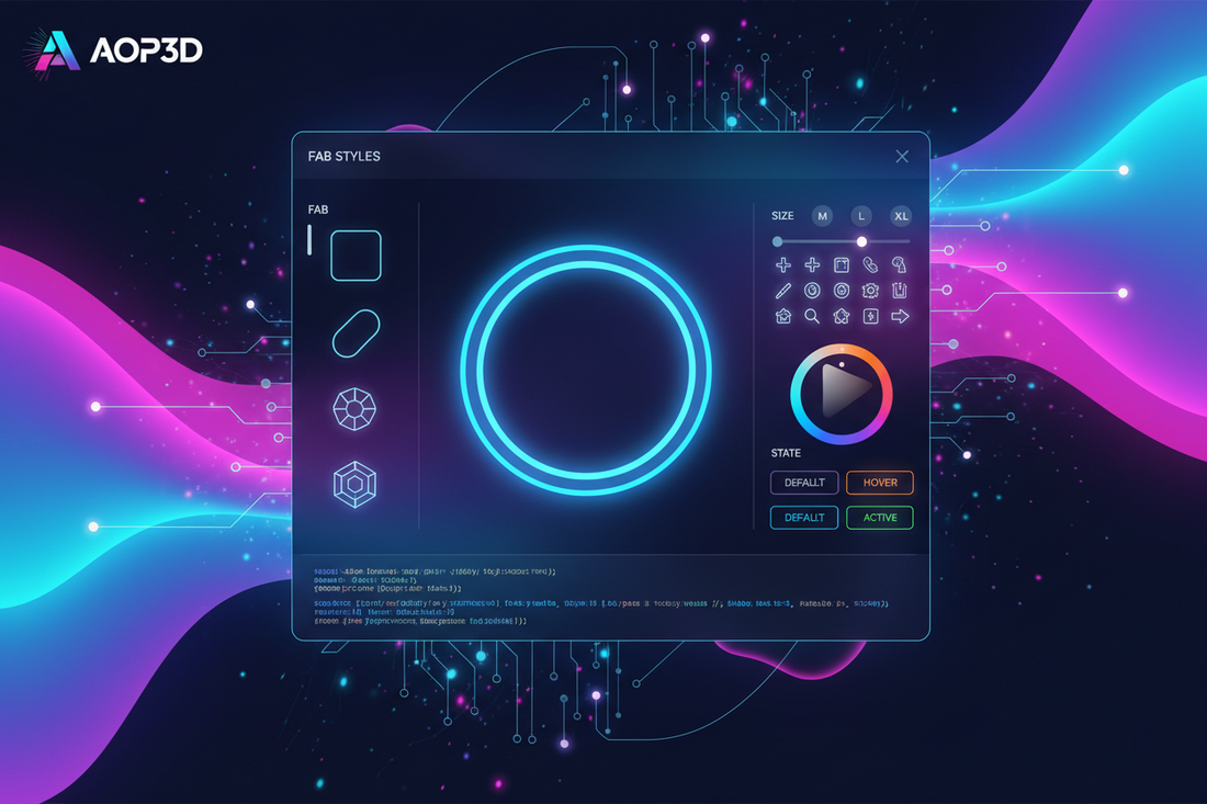 AOP3D Floating Action Button (FAB) Generator