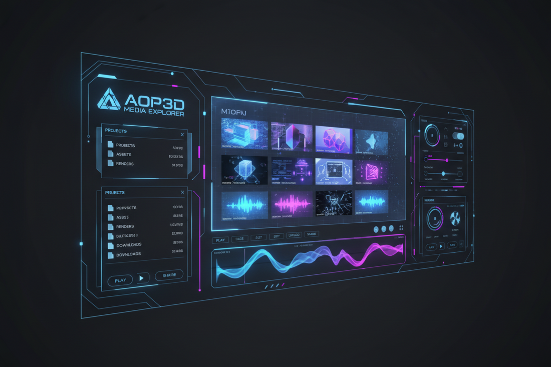 AOP3D MEDIA EXPLORER app