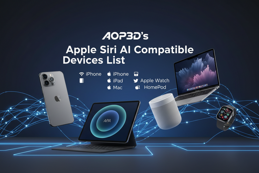 Aop3d’s list for Siri ai here are the devices making the apple list