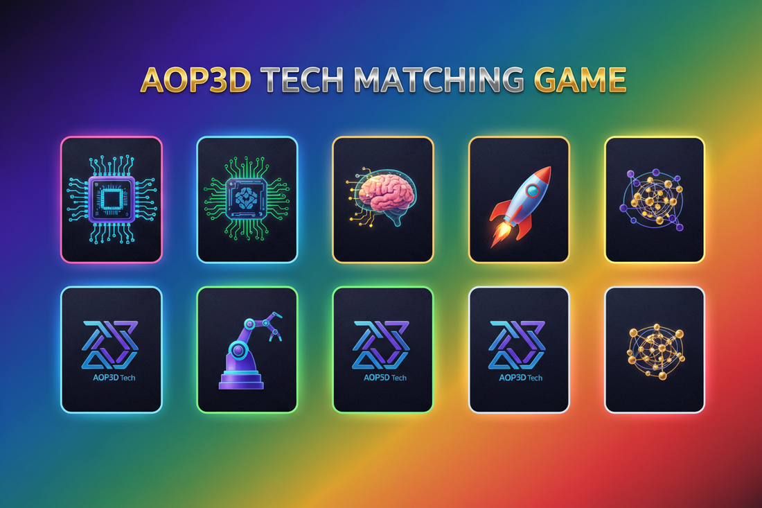 AOP3D tech MATCHING GAME