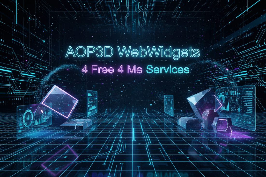 aop3d webwidgets 4 free 4me services !