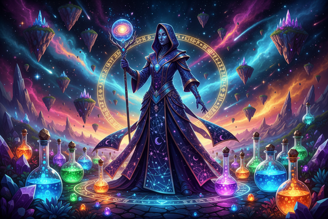 aop3d Celestial Bloom: Botanical Alchemist
