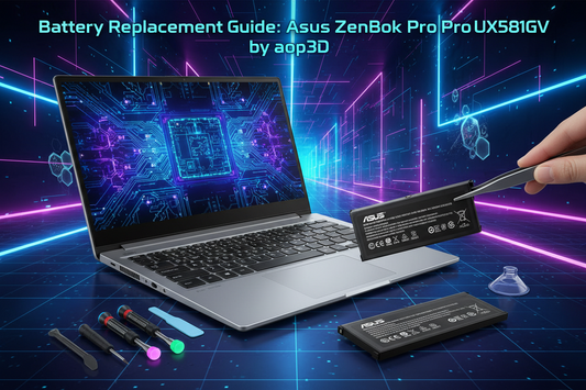 Battery Replacement Guide: Asus ZenBook Pro Duo UX581GV by aop3d