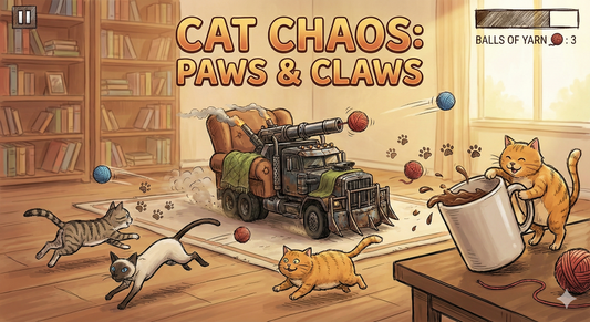 "Cat Chaos: Paws & Claws"