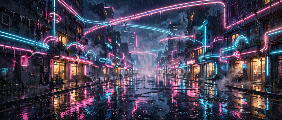Midnight Neon City Rain: The Synthwave Drive Your Screen Deserves